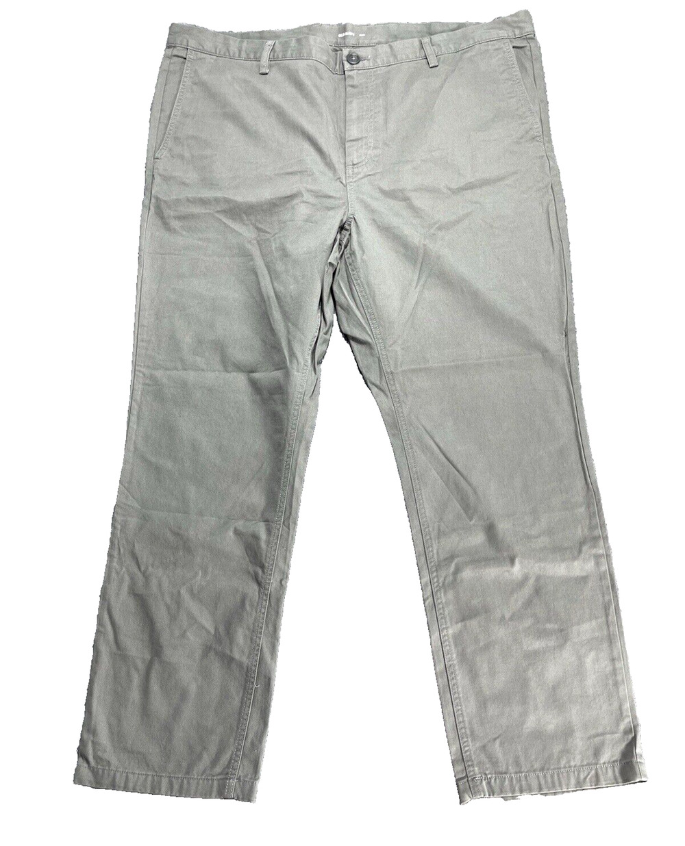 Old Navy Slim Fit Chino Pant Gray Size 44X30 Regular Fit Mens Flat Front Casual